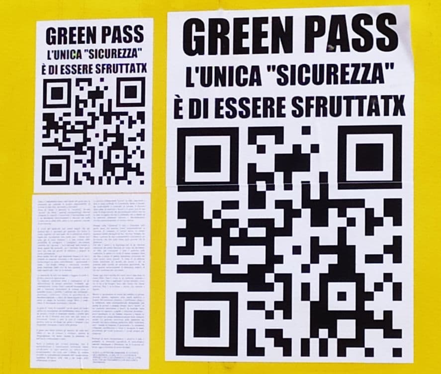 Green pass: l’unica “sicurezza” è di essere sfruttatx